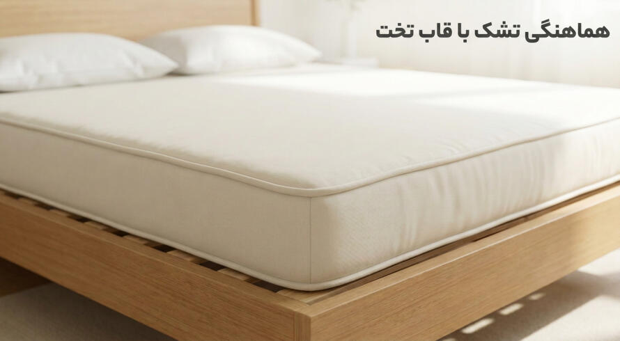 ابعاد تشک تخت دو نفره را جداگانه چک کنید